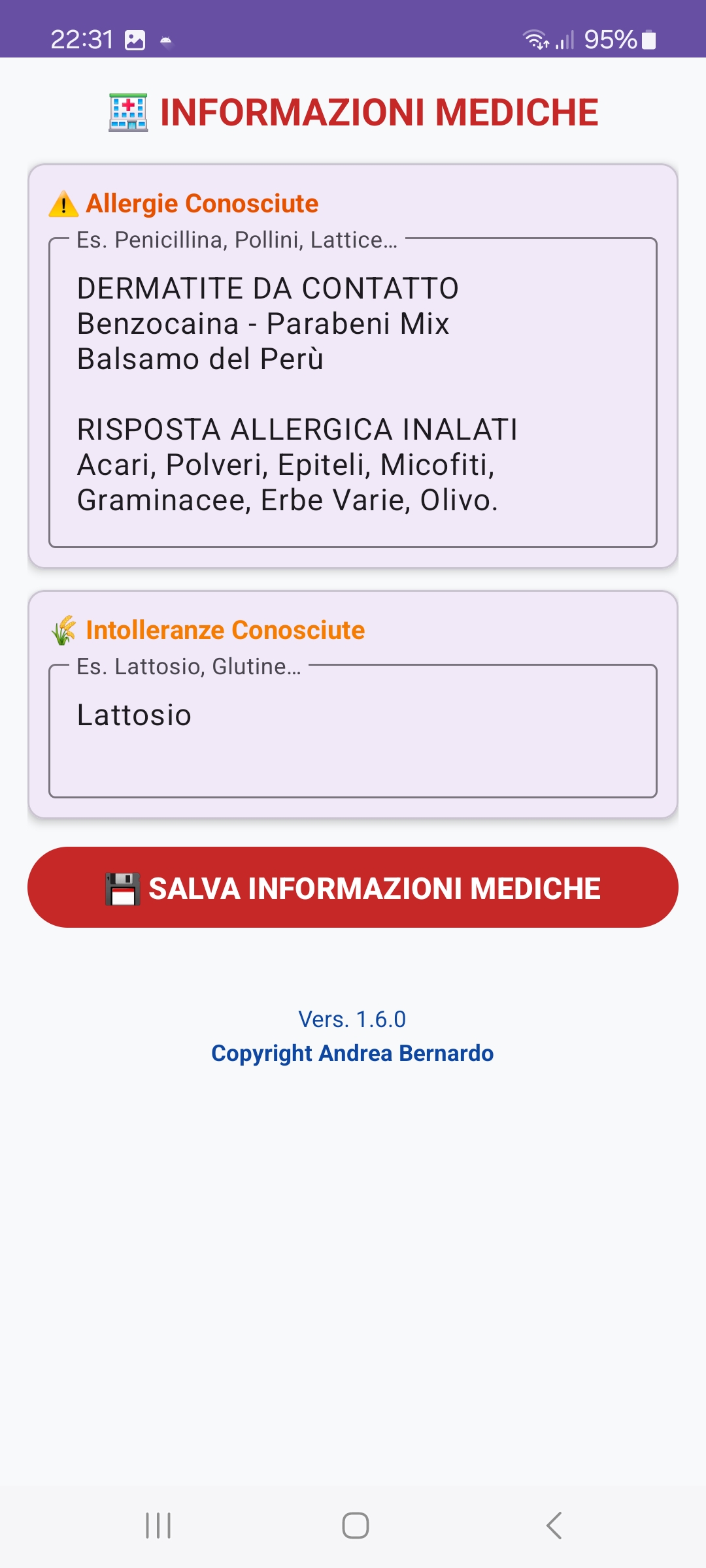 Contatti di emergenza